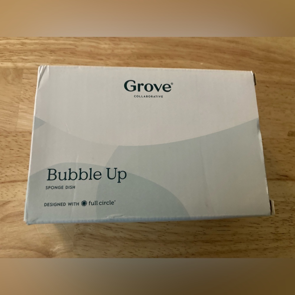Grove Collaborative white Sponge Dish. Brand new in box. Perfect for any kitchen